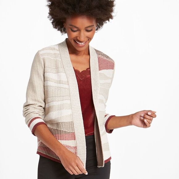 NIC + ZOE Woman’s FALL AIR CARDIGAN Size: Large - Picture 1 of 7